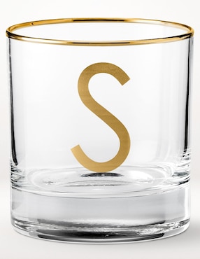 Vaso cocktail Monogram S de vidrio