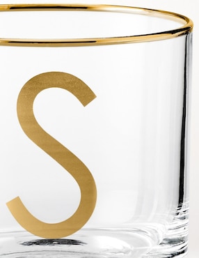 Vaso cocktail Monogram S de vidrio