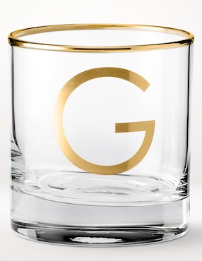 Vaso cocktail Monogram G de vidrio