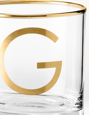 Vaso cocktail Monogram G de vidrio