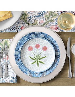 Set platos ensalada Morris & Co de porcelana 4 piezas