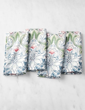 Set servilleta Morris & Co de algodón 4 piezas