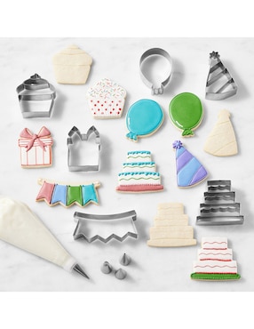 Set cortadores de galletas Birthday