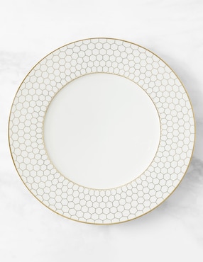 Plato base Honeycomb de cerámica