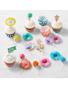 Kit de decoración de cupcakes Meri Meri Birthday con 42 piezas