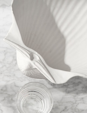 Ensaladera Seashell de porcelana