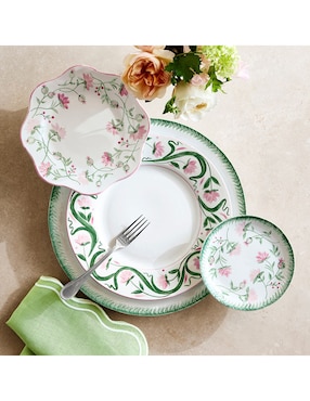 Plato base Aerin de porcelana