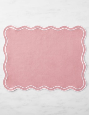 Set mantel individual rectangular de lino Aerin