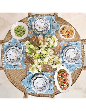 Plato ensalada Garden Bouquet de cerámica