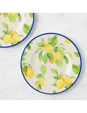 Set platos ensalada Lemon de melamina 4 piezas