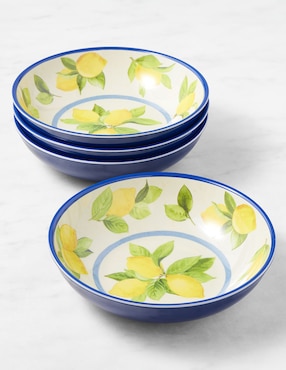Set bowl Lemon 4 piezas de melamina