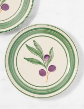 Set platos botana Provencal de cerámica 4 piezas