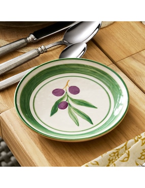 Set platos botana Provencal de cerámica 4 piezas