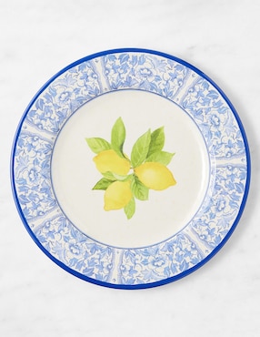 Set platos trinche Lemon de melamina 4 piezas