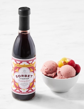 Sorbet Starter para helado de frambuesa limón