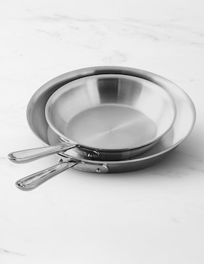 Set de sartenes All Clad D5 de acero inoxidable 2 piezas