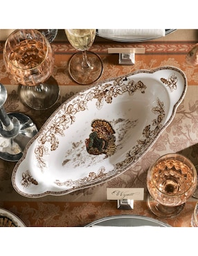 Platón Plymouth Turkey de porcelana