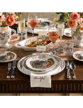 Platón Plymouth Turkey de porcelana