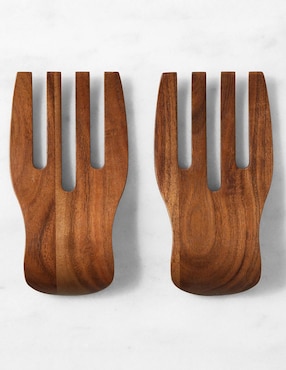 Cubiertos ensalada Acacia de madera 2 piezas