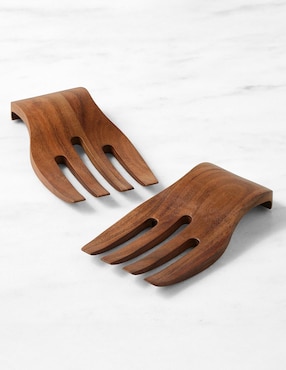 Cubiertos ensalada Acacia de madera 2 piezas