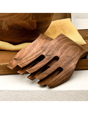 Cubiertos ensalada Acacia de madera 2 piezas