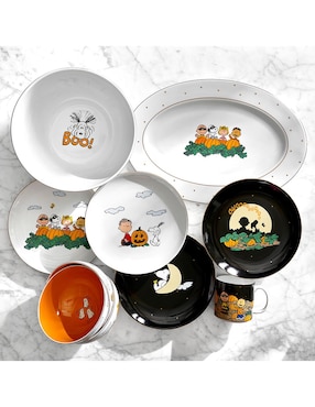 Set bowl Peanuts™ x Williams Sonoma The Great Pumpkin 4 piezas de porcelana