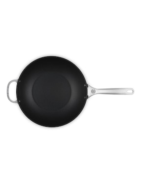 Sartén Wok Le Creuset Tns pro de acero inoxidable