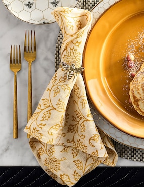 Set aro servilleta Gold Bee