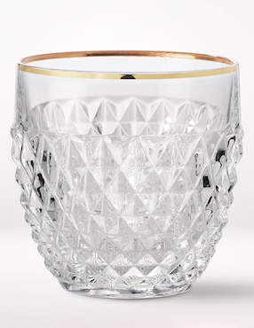 Imagen de producto Set de vasos doble old fashion Pineapple de cristal con 2 piezas