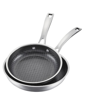 Set de sartenes Cuisinart Fusion Plus de acero inoxidable 2 piezas
