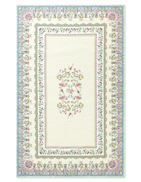Mantel rectangular de algodón Famille Rose