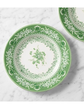 Set platos ensalada English Floral de cerámica 4 piezas