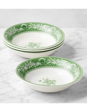 Imagen de producto Set bowl English Floral 4 piezas de porcelana