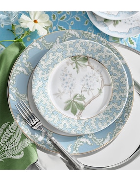 Set platos ensalada Sanderson de porcelana 4 piezas