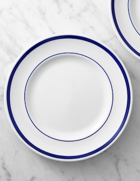 Set platos ensalada Brasserie de porcelana 4 piezas