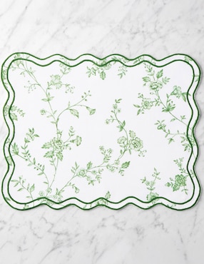Set mantel individual rectangular de algodón Aerin