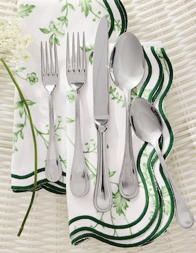 Set mantel individual rectangular de algodón Aerin