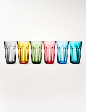Set de vasos para agua DuraClear de tritán con 6 piezas