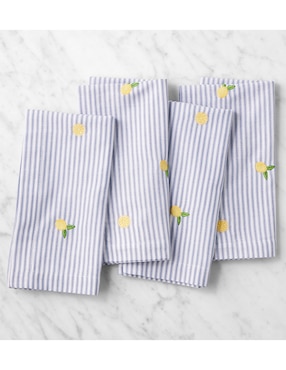 Set servilleta Limone de algodón 4 piezas