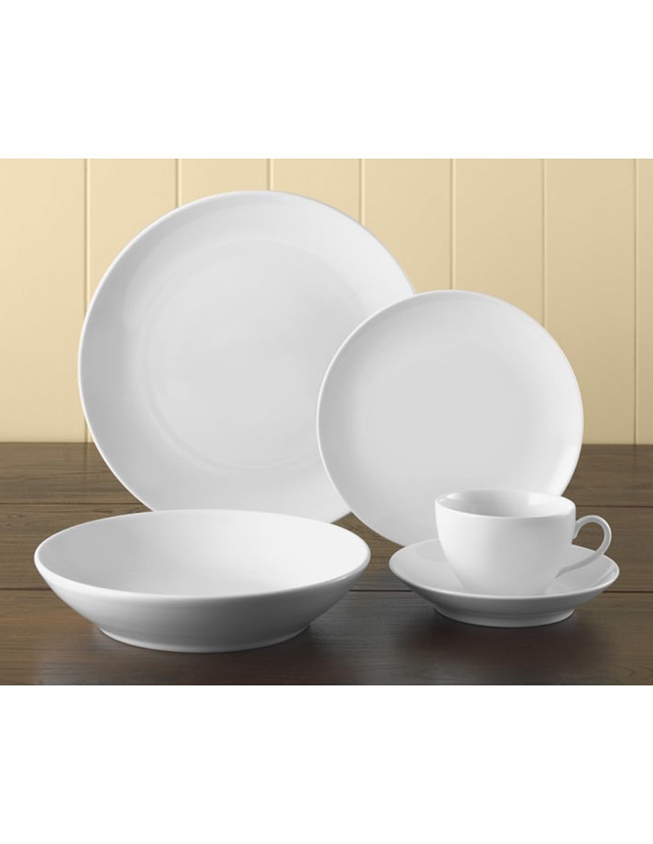 Plato ensalada Coupe de porcelana 4