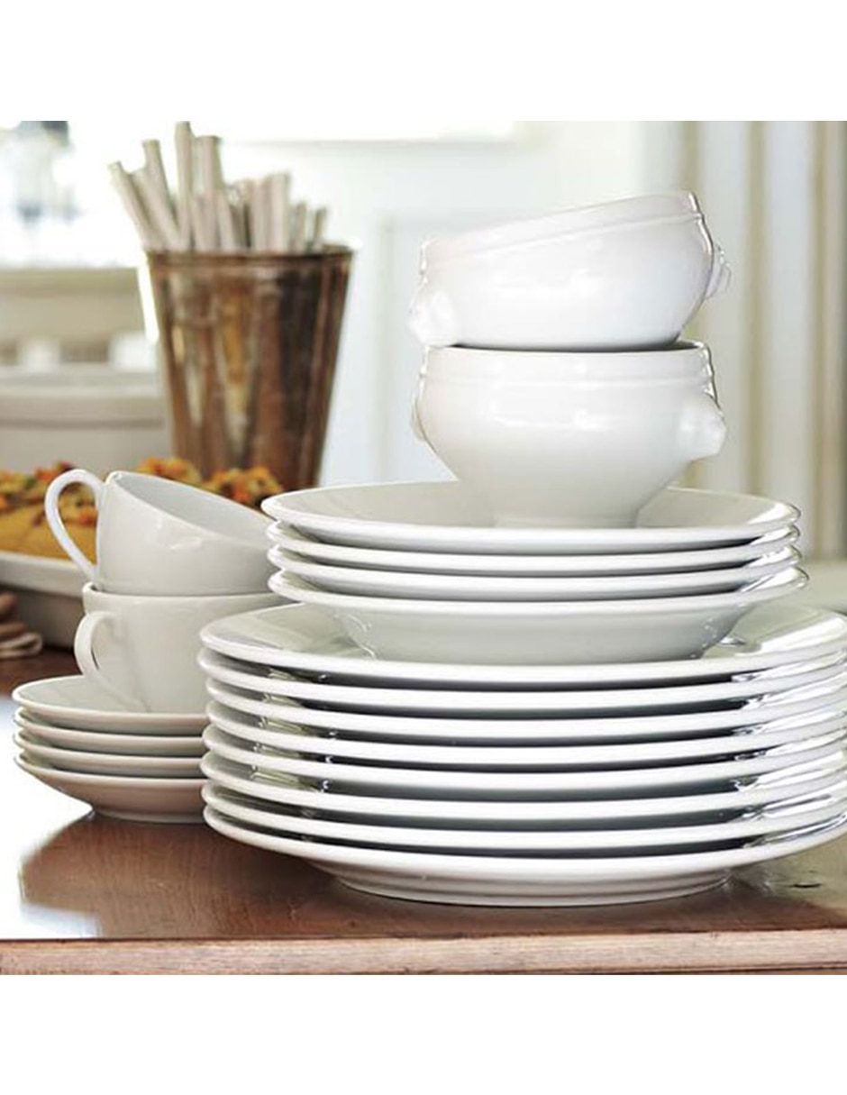 Plato ensalada Coupe de porcelana 6