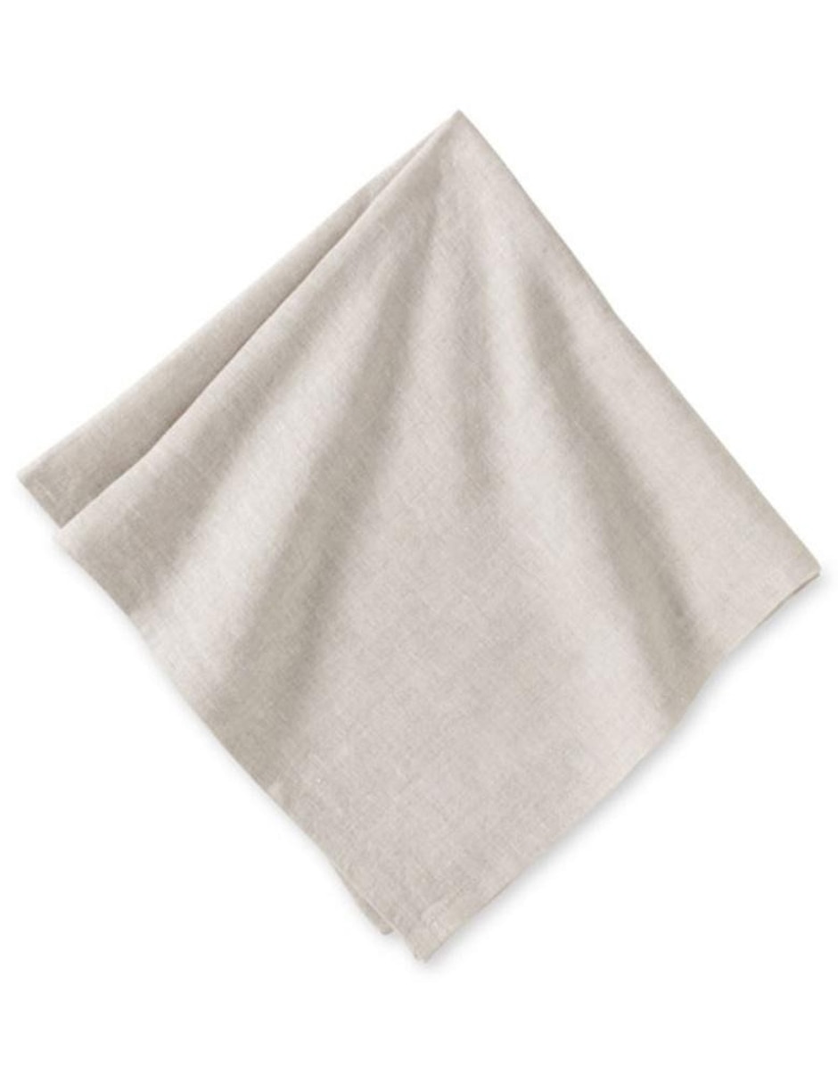 SET SERVILLETA WASHED LI, 50 CM, BEIGE