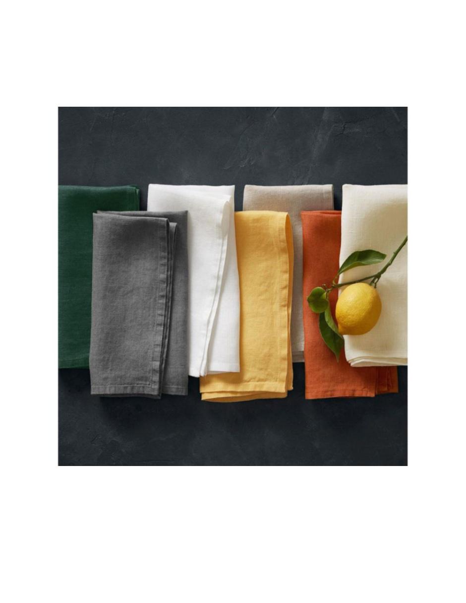 Set servilleta Italian Washed de lino 4 piezas 2