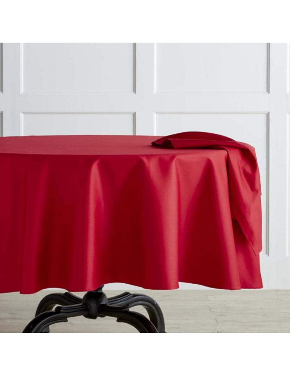 Imagen de producto MANTEL HOTEL REDONDO AL, 2.3 M, ROJO