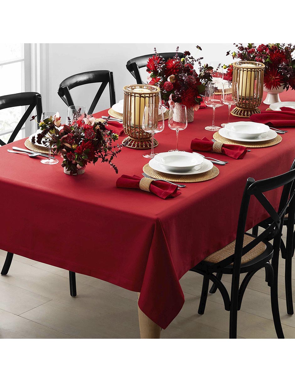 MANTEL HOTEL 1 PZA, 1.7 X 3.2 M, ROJO