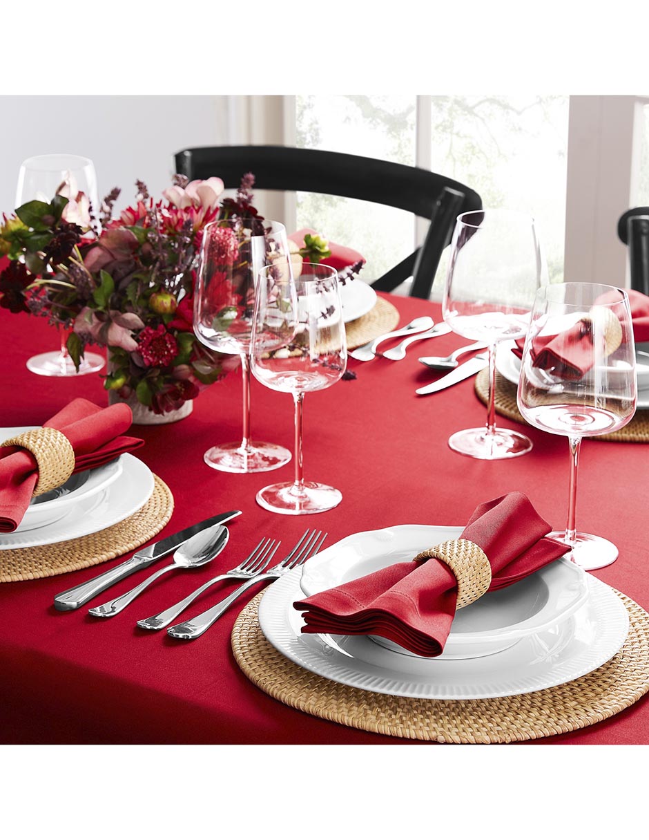 MANTEL HOTEL 1 PZA, 1.7 X 3.2 M, ROJO