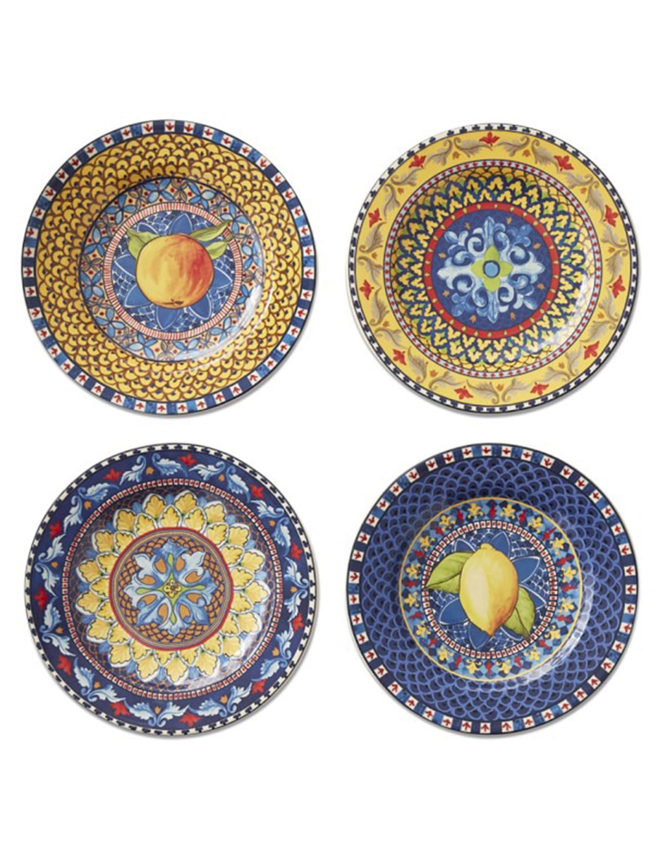 Plato ensalada Sicilia de porcelana 2