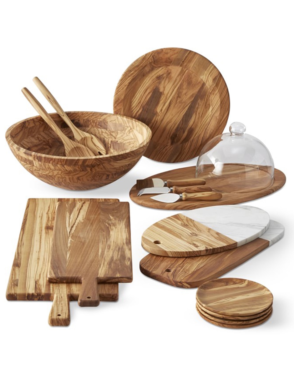 Tabla para queso Ovalada Olivewood de mármol 6