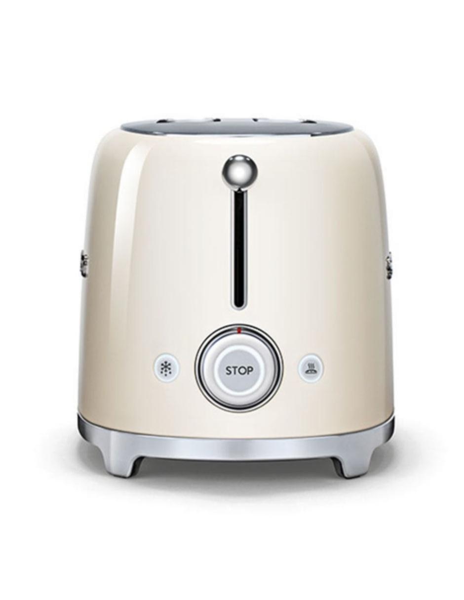 TOSTADOR SMEG CLASSIC 2 REB, CREMA