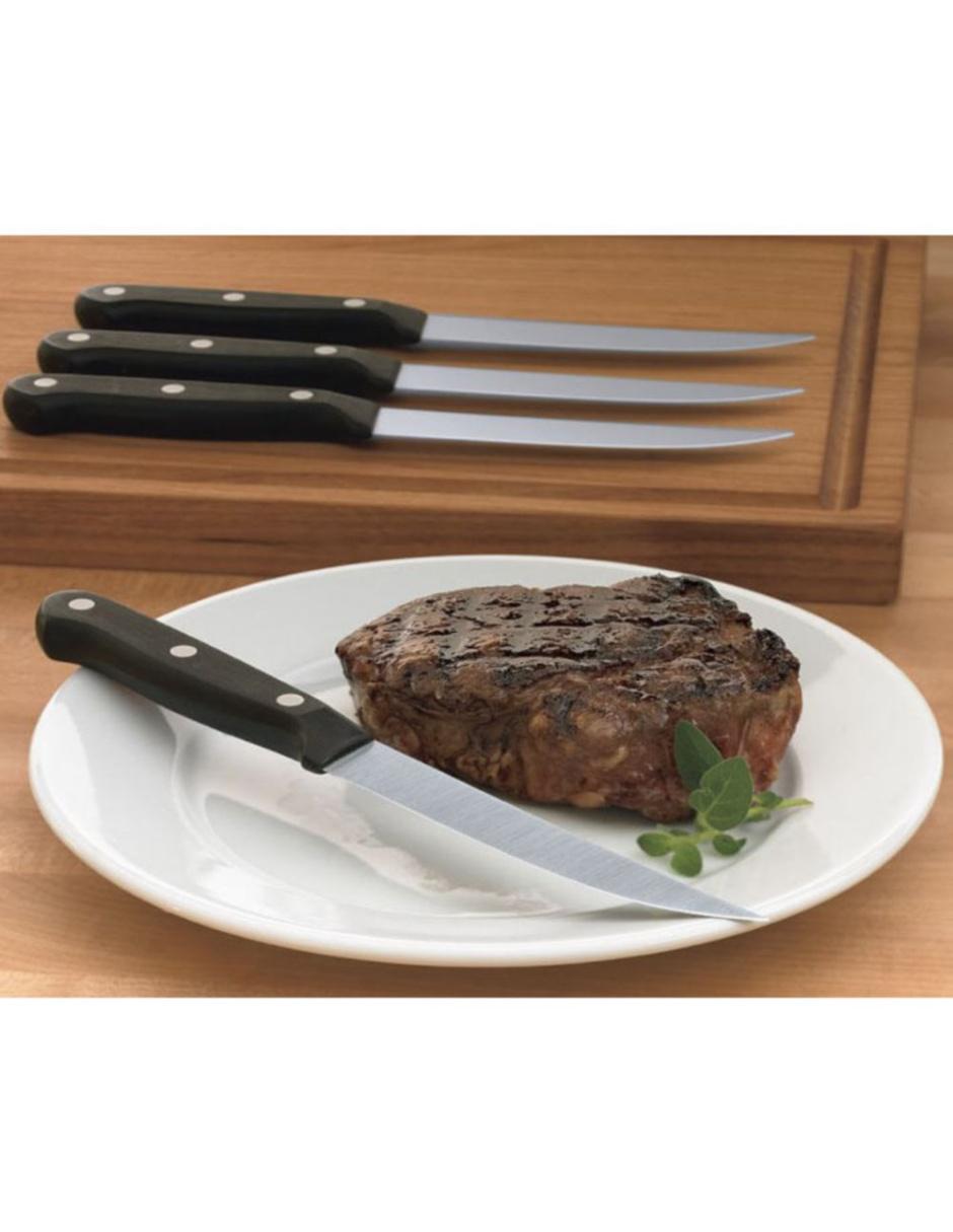 Set de Cuchillos para Carne 4 Piezas Wüsthof Gourmet Negro